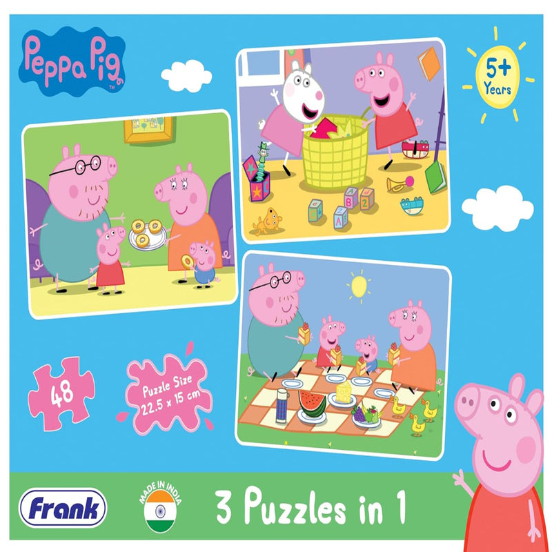 Frank Peppa Pig 3 in 1 Jigsaw Puzzle