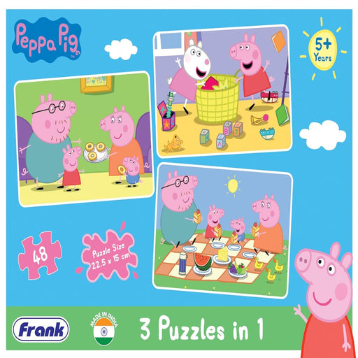 Frank Peppa Pig 3 in 1 Jigsaw Puzzle