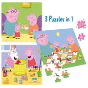 Frank Peppa Pig 3 in 1 Jigsaw Puzzle