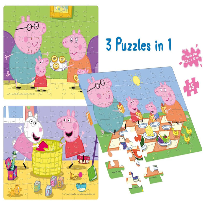 Frank Peppa Pig 3 in 1 Jigsaw Puzzle