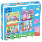 Frank Peppa Pig - A Set of 4 Jigsaw Puzzle