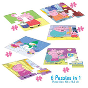 Frank Peppa Pig - A Set of 6 Jigsaw Puzzle