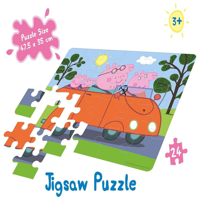 Frank Peppa Pig Jigsaw Puzzle (24 Pieces)-Puzzles-Frank-Toycra