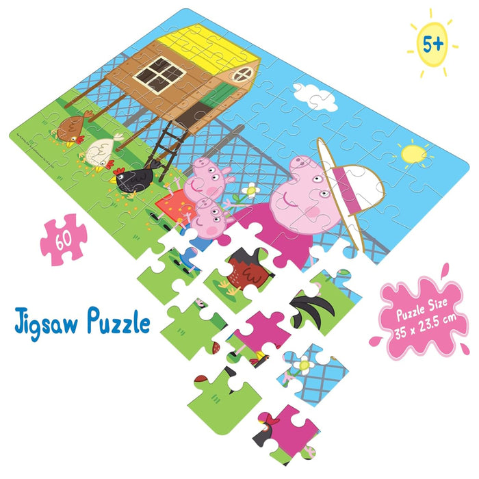 Frank Peppa Pig Jigsaw Puzzle (60 Pieces)-Puzzles-Frank-Toycra