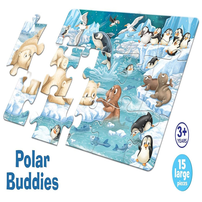 Frank Polar Buddies Floor Jigsaw Puzzle for Kids-Puzzles-Frank-Toycra