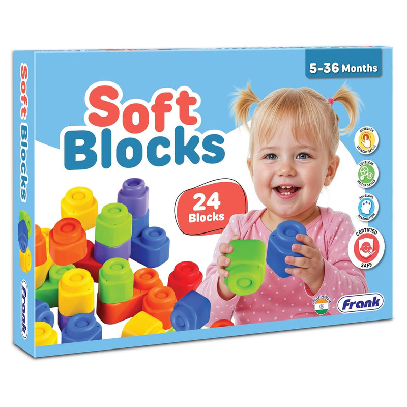 Frank Soft Blocks – 24 Colorful Soft Building Blocks
