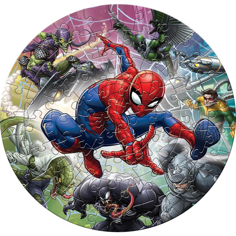 Frank Spiderman Round Puzzle - (66 Pieces)