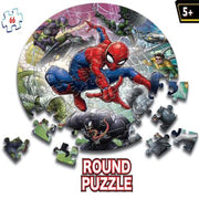 Frank Spiderman Round Puzzle - (66 Pieces)