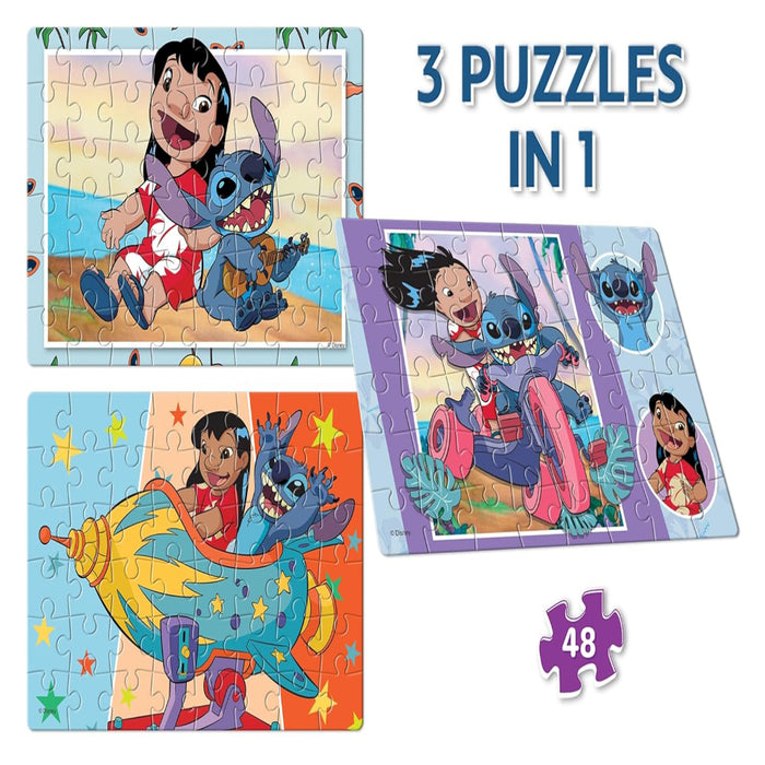 Frank Stitch 3 in 1 Puzzles - 48 Pieces-Puzzles-Frank-Toycra