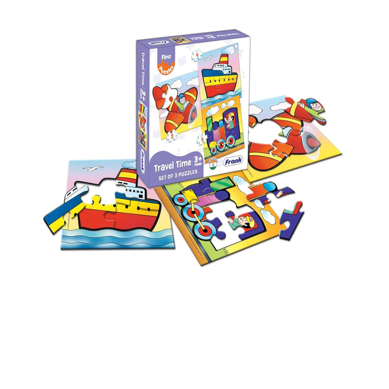 Frank Travel Time, The Jungle, On Road, Animals, Fruits & Vegetables Jigsaw Puzzle