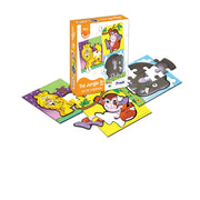 Frank Travel Time, The Jungle, On Road, Animals, Fruits & Vegetables Jigsaw Puzzle