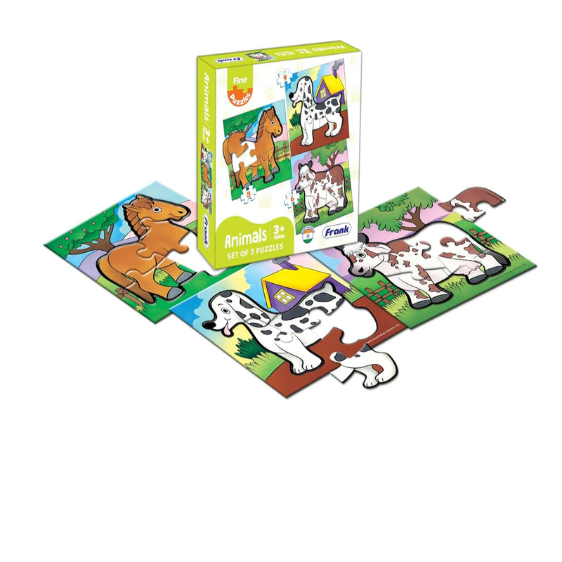 Frank Travel Time, The Jungle, On Road, Animals, Fruits & Vegetables Jigsaw Puzzle