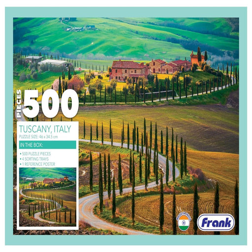 Frank Tuscany, Italy Jigsaw Puzzle - 500 Pieces-Puzzles-Frank-Toycra