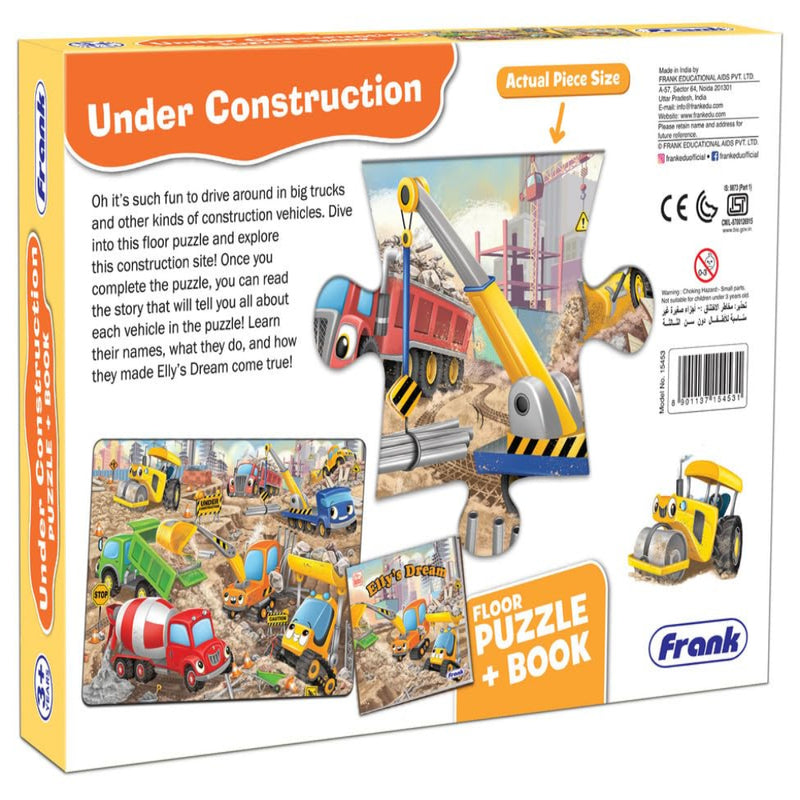 Frank Under Construction Puzzle & Book