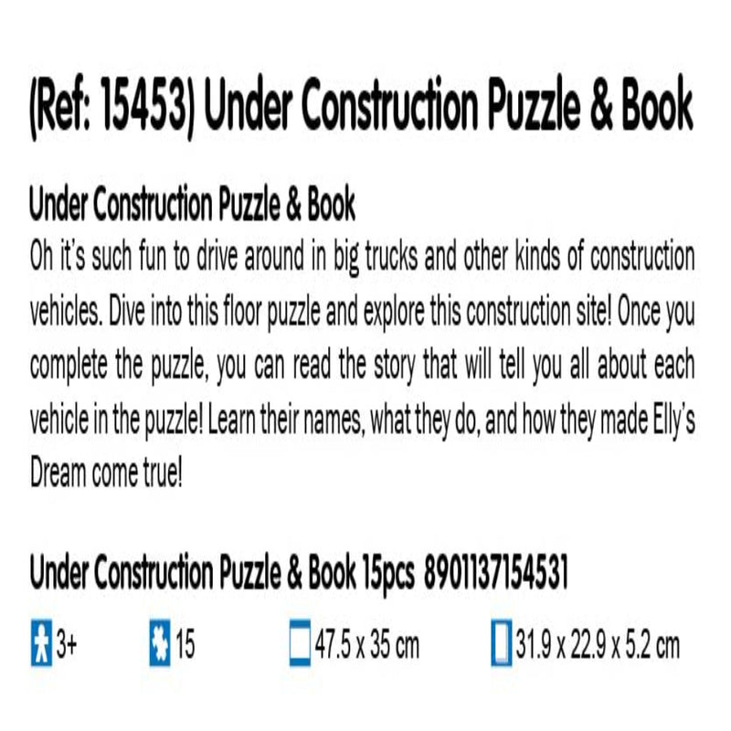 Frank Under Construction Puzzle & Book