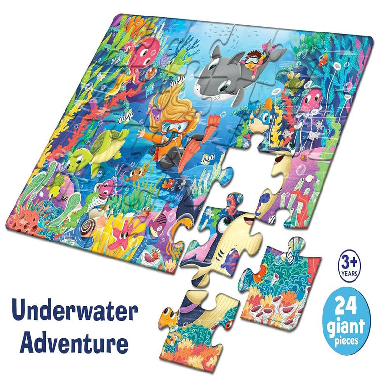 Frank Underwater Adventure Giant Floor Jigsaw Puzzle (24 Pieces)