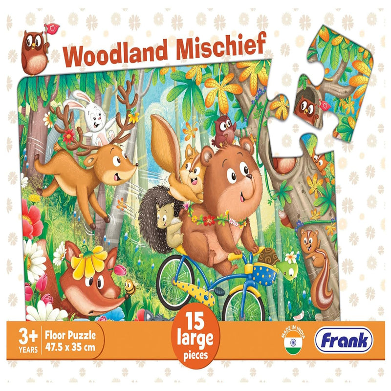 Frank Woodland Mischief Floor Jigsaw Puzzle for Kids