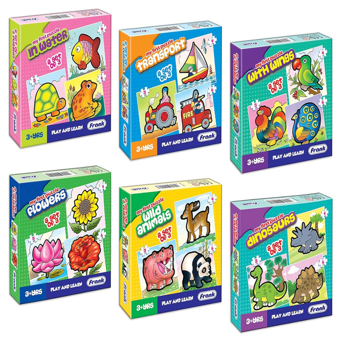 Frank in Water, Transport, with Wings, Flowers, Wild Animals & Dinosaurs Jigsaw Puzzle-Puzzles-Frank-Toycra