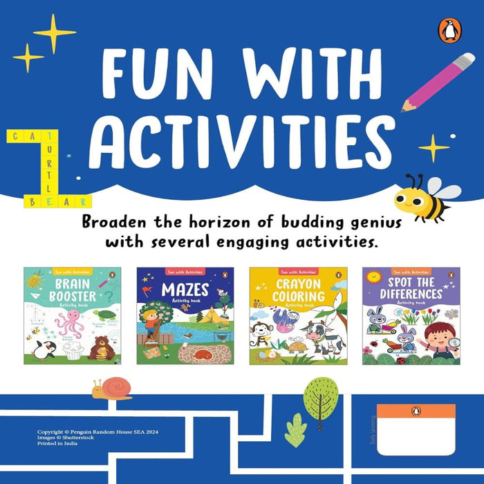 Fun With Activities (Set Of 4 Interactive Workbooks)-Activity Books-Prh-Toycra