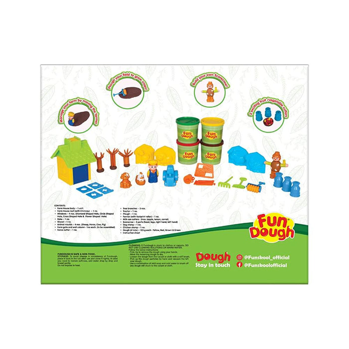 Fundough Farm Set Cutting and Moulding Playset-Construction-Funskool-Toycra