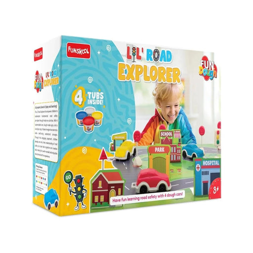 Fundough Funskool Playset Lil' Road Explorer-Arts & Crafts-Funskool-Toycra