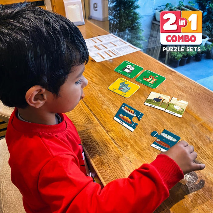 Funskool 2 in 1 Combo Puzzle Set – Genders & Opposites-Puzzles-Funskool-Toycra