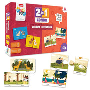 Funskool 2 in 1 Combo Puzzle Set – Genders & Opposites
