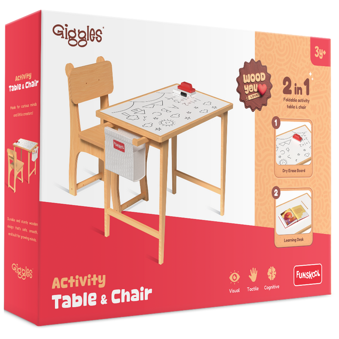 Funskool Activity Table And Chair-Furniture-Funskool-Toycra