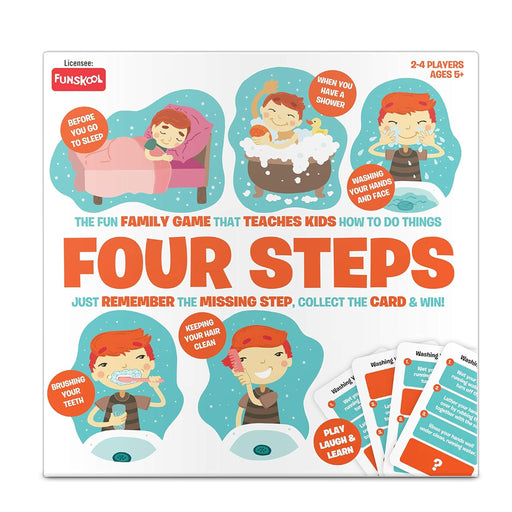 Funskool Four Steps-A Simple Game for Daily Routine-Family Games-Funskool-Toycra
