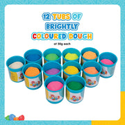 Funskool Fundough Compound Box of Colours, 600gms, (12×50 GMS)