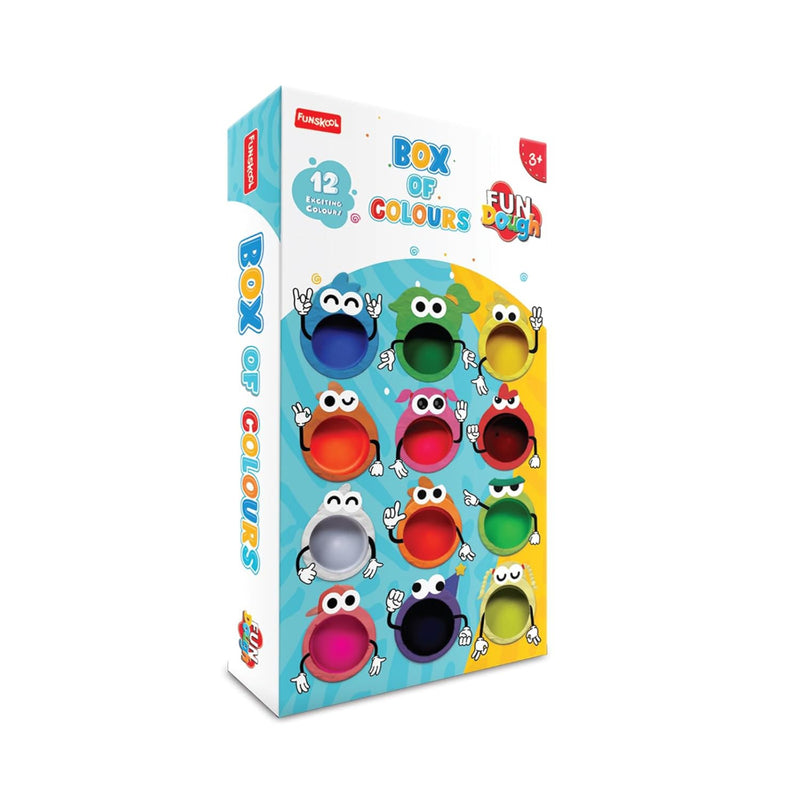Funskool Fundough Compound Box of Colours, 600gms, (12×50 GMS)