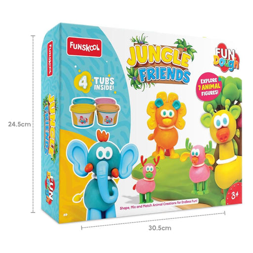 Funskool Fundough Jungle Friends-Arts & Crafts-Funskool-Toycra