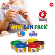 Funskool Fundough Mini Fun Pack, 6 tubs of Dough, 25gms Each