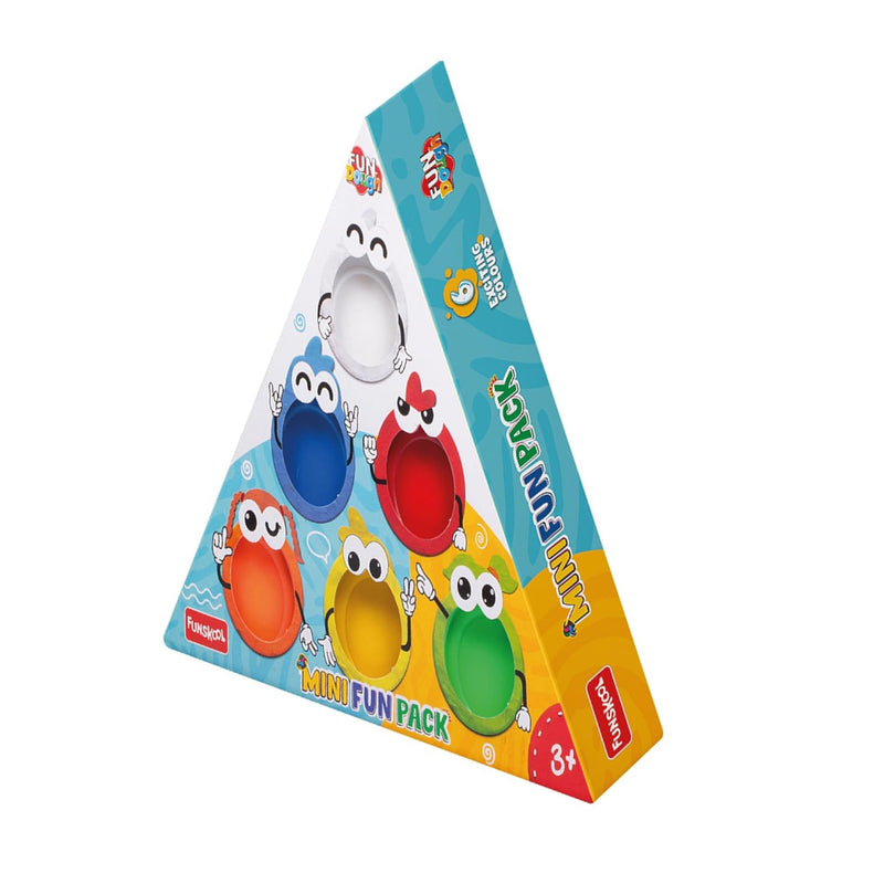 Funskool Fundough Mini Fun Pack, 6 tubs of Dough, 25gms Each