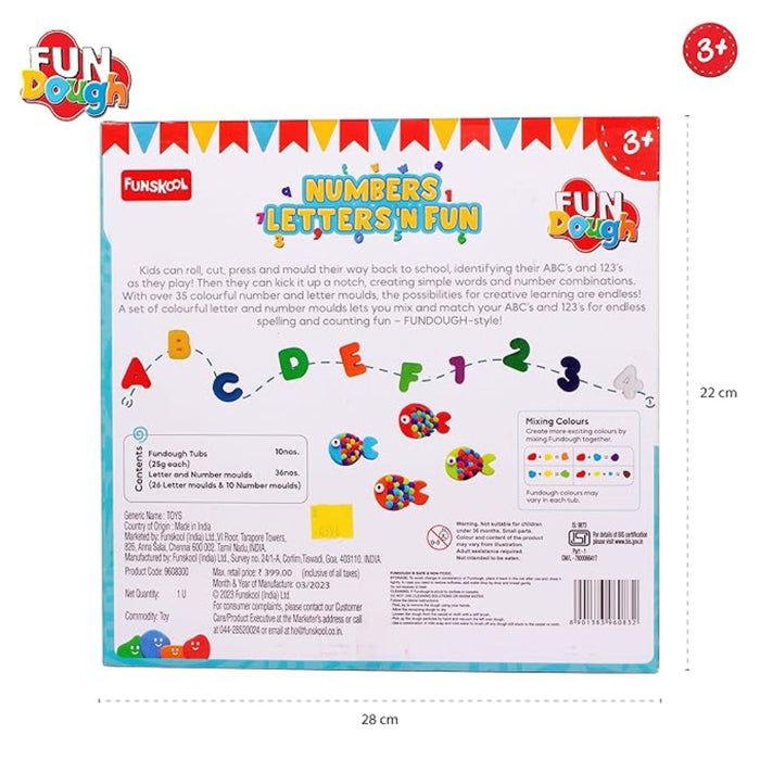 Funskool Fundough Numbers Letters N Fun-Learning & Education-Fanskool-Toycra