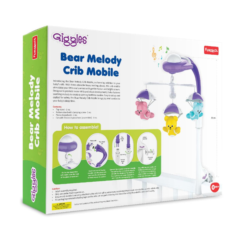 Funskool Giggles Bear Melody Crib Mobile