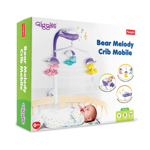 Funskool Giggles Bear Melody Crib Mobile-Infant Toys-Funskool-Toycra