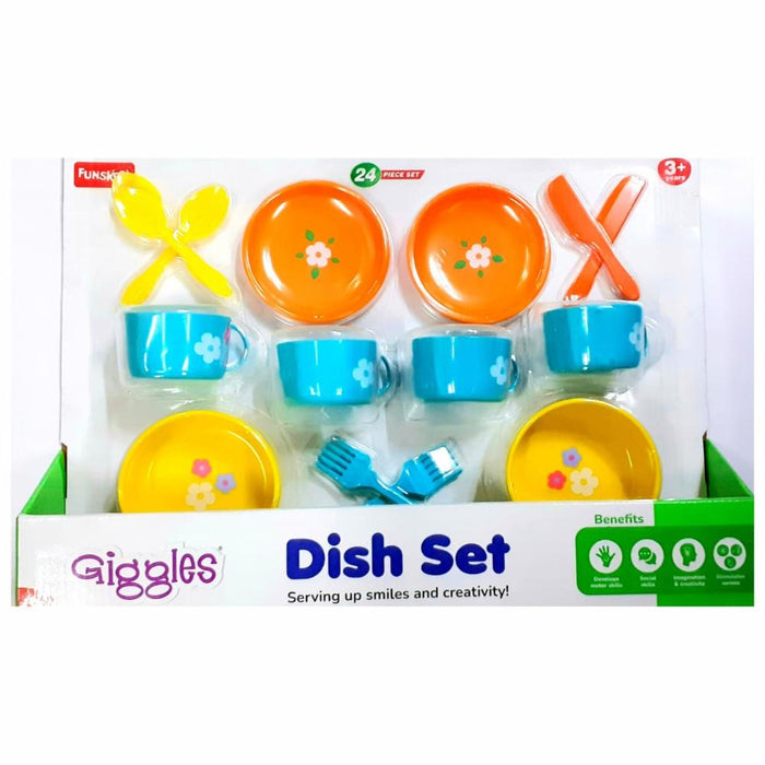 Funskool Giggles Dish Set - MultiColor-Pretend Play-Funskool-Toycra