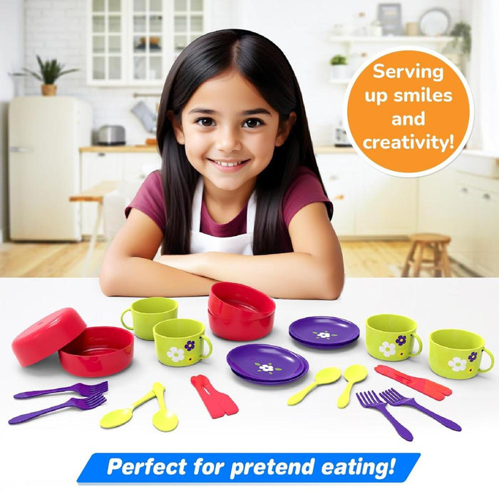 Funskool Giggles Dish Set - MultiColor-Pretend Play-Funskool-Toycra