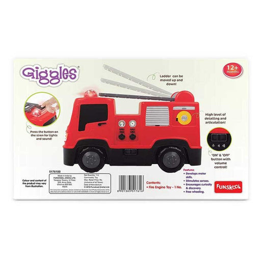 Funskool Giggles Fire Engine-Musical Toys-Funskool-Toycra