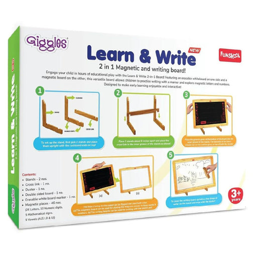Funskool Giggles Learn & Write Slate Board-Arts & Crafts-Funskool-Toycra