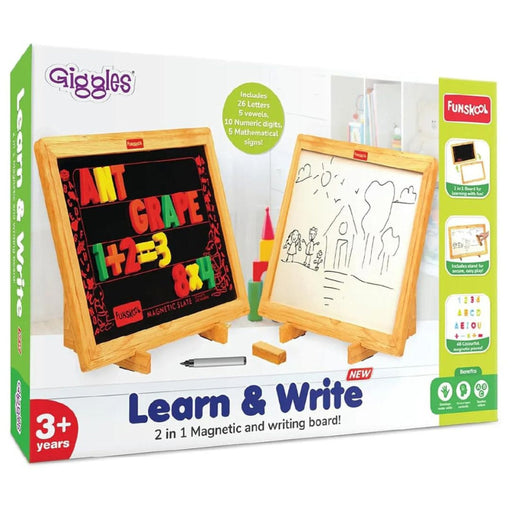 Funskool Giggles Learn & Write Slate Board-Arts & Crafts-Funskool-Toycra