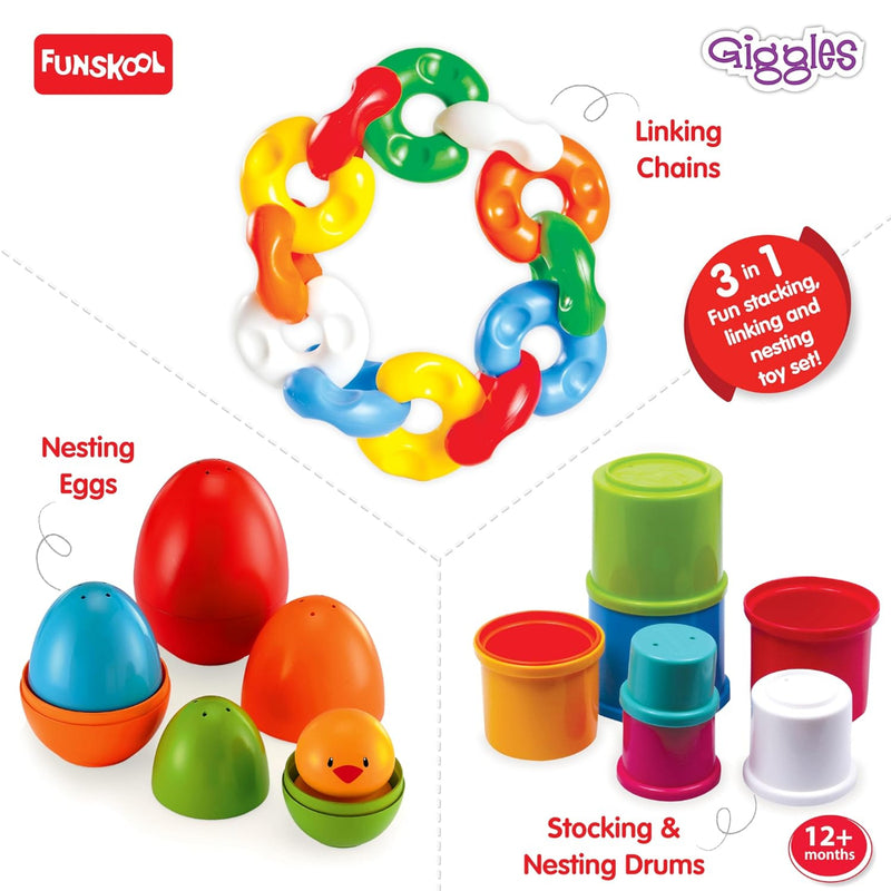 Funskool Giggles Link Stack N Nest Toy