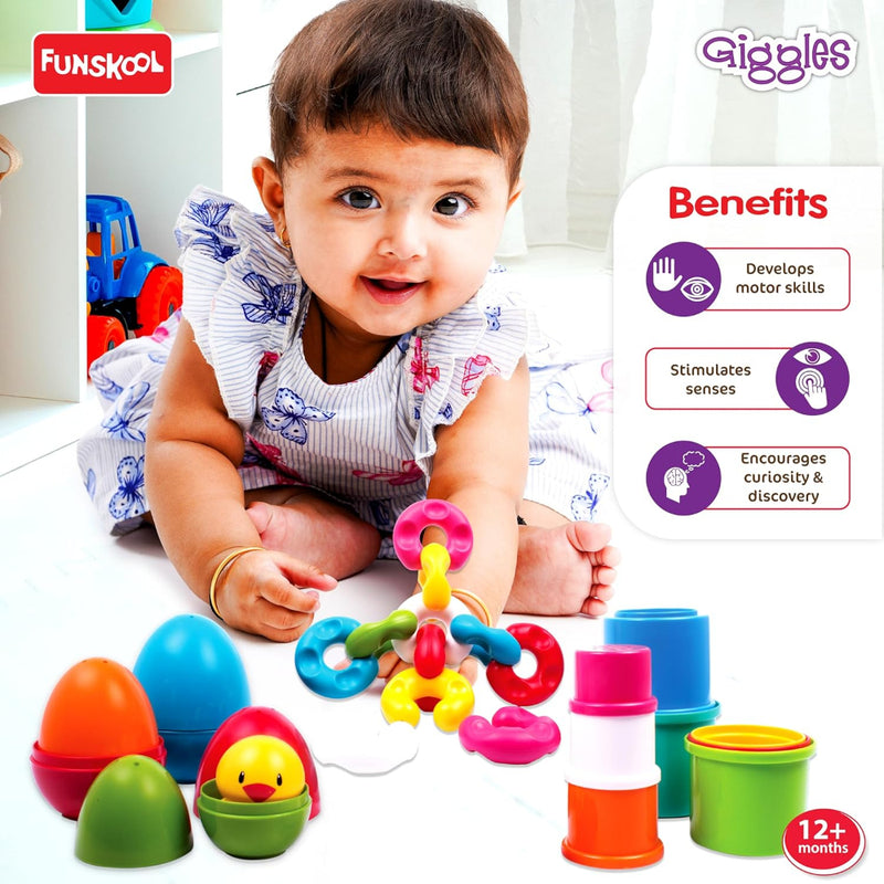 Funskool Giggles Link Stack N Nest Toy