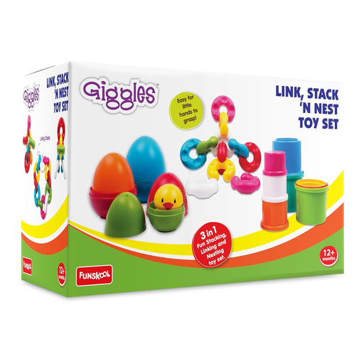 Funskool Giggles Link Stack N Nest Toy-Active Play-Funskool-Toycra