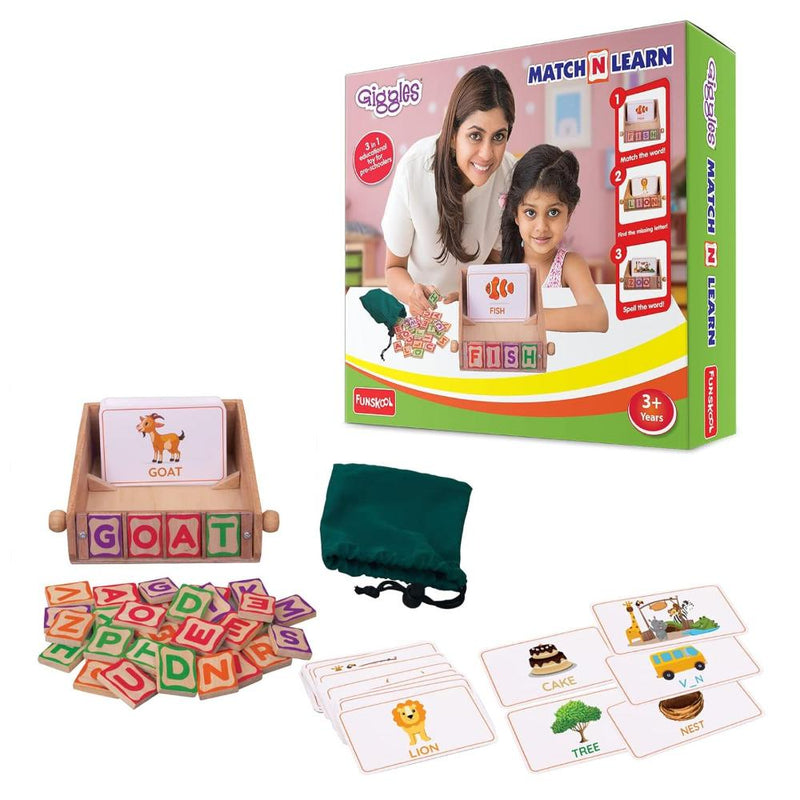 Funskool Giggles Match n Learn Wooden Educational Toy