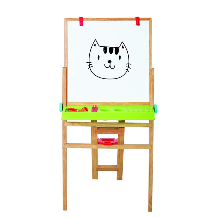 Funskool Giggles My First Easel 4 in 1 Double Sided Wooden Easel Board-Arts & Crafts-Funskool-Toycra