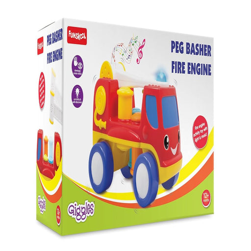 Funskool Giggles Peg Basher Fire Engine-Musical Toys-Funskool-Toycra