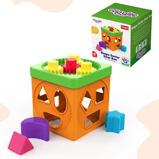 Funskool Giggles Shape Sorter Gear Box-Learning & Education-Funskool-Toycra