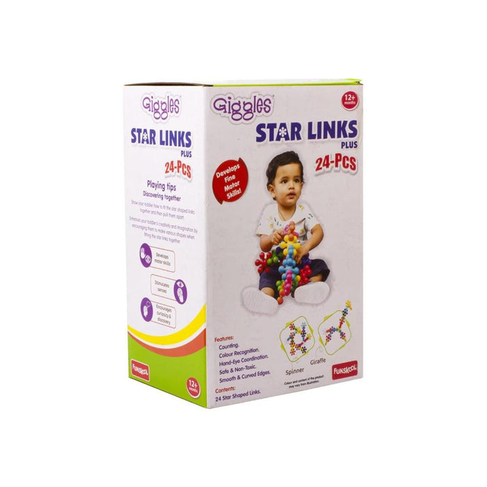 Funskool Giggles Star Links Plus - 24pcs-Learning & Education-Funskool-Toycra